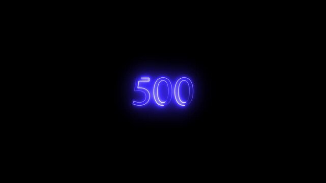 Error 500 saber light icon on black background