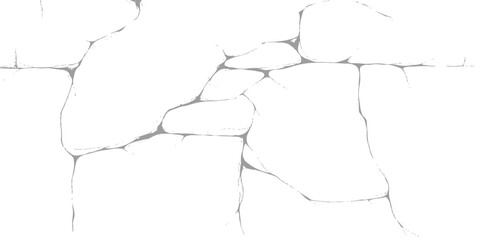 Obraz premium Light gray cracked wall texture background with subtle broken plaster surface