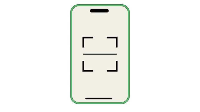 Smartphone with simple crop tool interface for photo editing