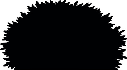 Silhouette of Ushanka Russian Fur Hat Isolated on White Background Vector Illustration