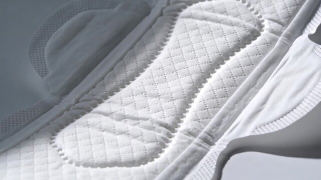Menstrual Pad Fabric Texture &ndash; Ultra Soft Absorbent Surface Close Up