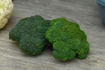 Broccoli Head on a Kitchen Table