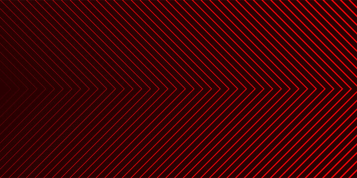 Red arrows background. Abstract triangle gradient wallpaper. Repeated arrow stripes backdrop for flyer, banner,
