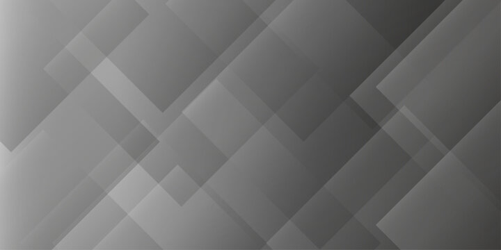 Modern Abstract white background design with layers of textured white transparent material, Minimal geometric white light background triangle black technology vector. Abstract graphic Banner design.