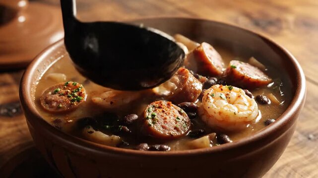 Delicious Feijoada - A Traditional Brazilian Black Bean Stew Recipe.