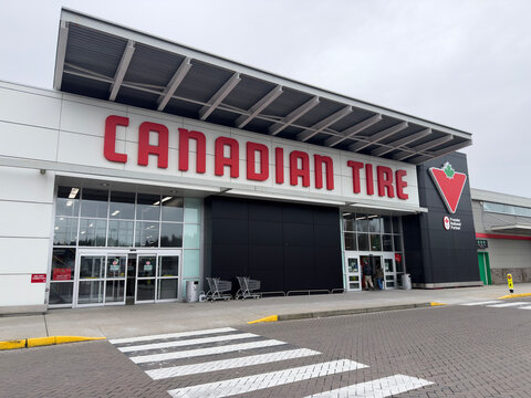 Canadian Tire Store Exterior in British Columbia