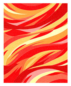 fire background, lithograph or silkscreen