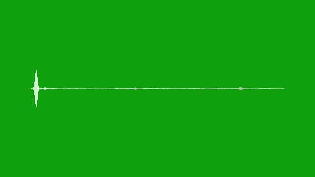 White Audio waveform Spectrum Animation, waveform animation that pulses and ,moves in synchronization with sound, emphasizing the energy of the music, emphasizing the energy of the music.