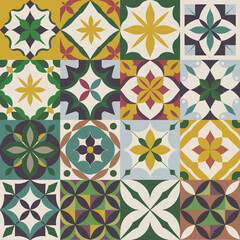 Fototapeta premium vector illustration hires Collection of High-Resolution Abstract Seamless ornament Patterns with Diverse Designs and Textures