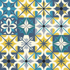 Fototapeta premium vector illustration hires Collection of High-Resolution Abstract Seamless ornament Patterns with Diverse Designs and Textures