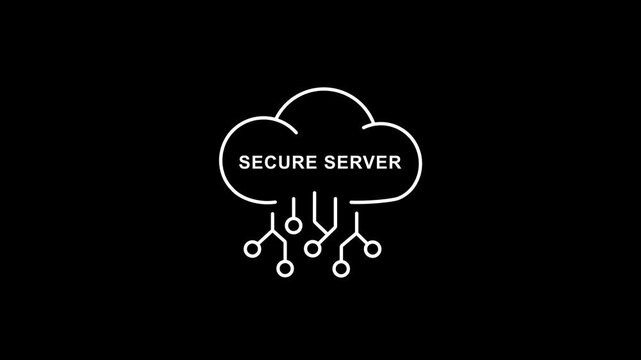 Secure Server Cloud Computing Network security data protection cybersecurity