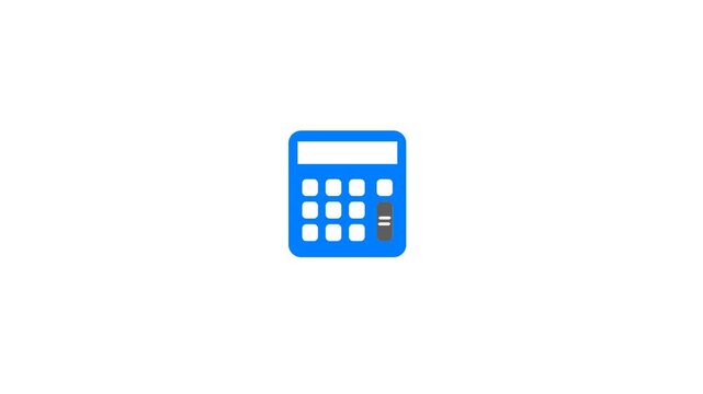 Old Calculator Icon Animated