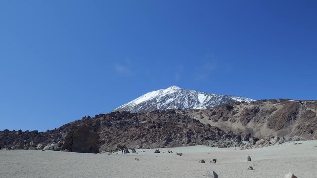 Volcanic landscape of mount teide national park