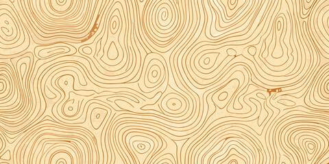 Fototapeta premium Abstract wood grain pattern with swirling lines and warm tones