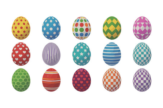 Colorful Easter Egg Pattern Illustration