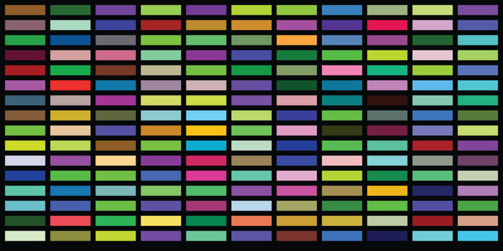 Abstract Grid of Assorted Color Rectangles on Dark Background