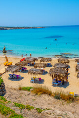 Fototapeta premium An amazing view of Agios Philon Beach (Ayfilon) in Dipkarpaz, North Cyprus.