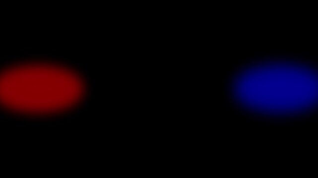 Flashing strobe lights from an emergency vehicle defocused to create a smooth bokeh background Red flashing warning light, siren.  Soft Light Abstract Background 4k video Emergency Lights...
