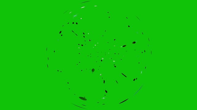 Glitter Sparkle Stars Falling Green Screen 4K | Animated Gold Particles & Bokeh Overlay | Christmas, Birthday & New Year Celebration Background | Seamless Loop Motion Graphics