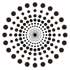 Dot pattern on white background
