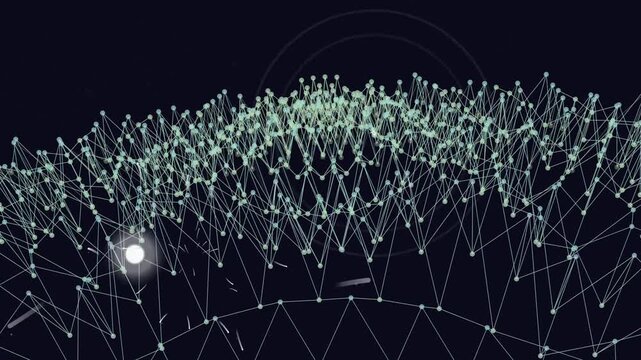 Complex Network Structure with Interconnected Nodes.