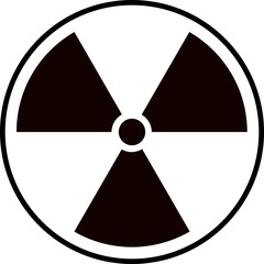 Radiation hazard symbol vector illustration, nuclear danger warning signs, radioactive icons, safety alerts, toxic material caution Radiation and biohazard symbols side by side danger warning  vector