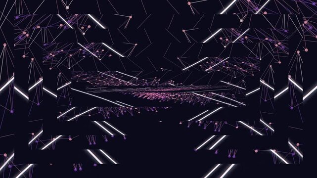 Futuristic Neon Lights Abstract Background.