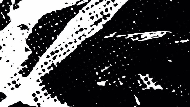 Vintage grunge halftone comic dots overlay featuring rough texture and animated pop art style