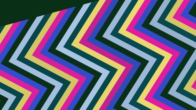 Vibrant chevron pattern with colorful stripes in a dynamic diagonal arrangement