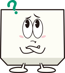 考えている豆腐のキャラクター