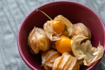 Close-Up of Physalis Peruviana Fruit