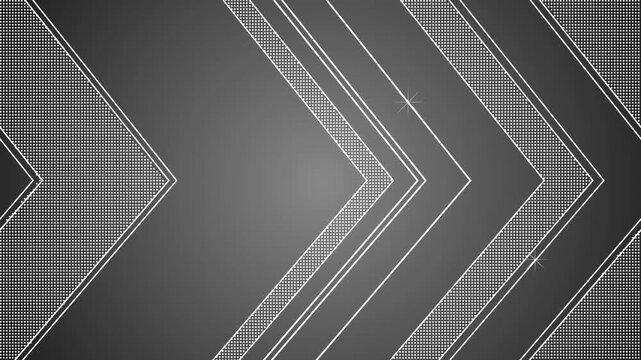 Chevron geometric shape background animation, Abstract geometric chevron pattern with dotted textures and thin glowing lines