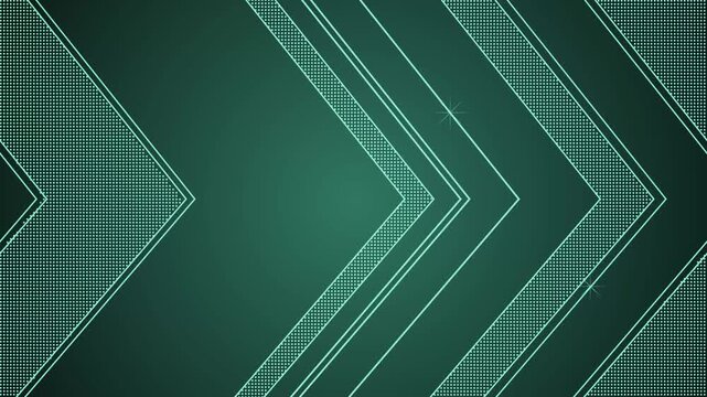 Chevron geometric shape background animation, Abstract geometric chevron pattern with dotted textures and thin glowing lines