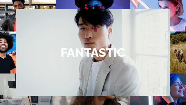 Multipoo Multiframe Media Opener Slideshow template contains 38 placeholders, 6 editable text layers and 1 logoholder. Available in 4k.