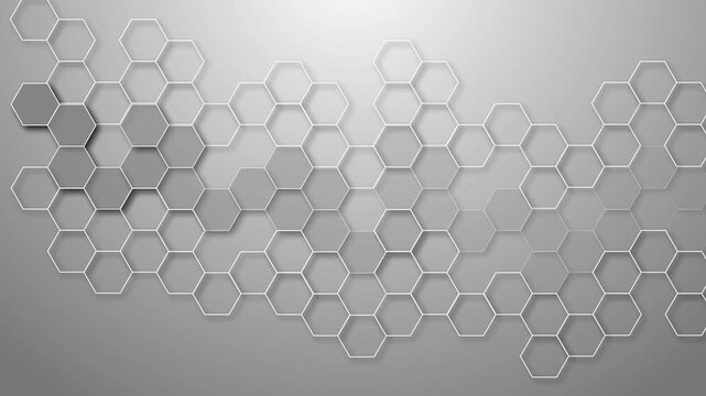 Hexagonal honeycomb pattern shape gradient background animation
