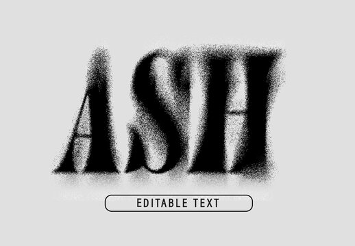 Dissolving Grain Text Effect