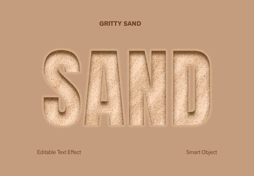 Distressed Grunge Gritty Sand Text Effect