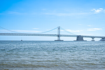 Fototapeta premium The Gwangan Bridge (Korean: 광안대교) or Diamond Bridge