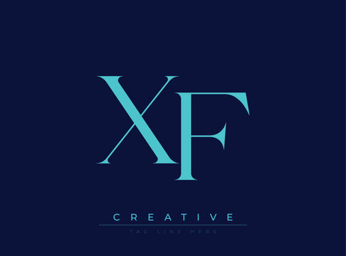 XF Creative Luxury Logo. This logo crafted for creative branding and luxury business identity. Ideal for boutique fashion labels, premium stationery, corporate mark, and marketing materials.