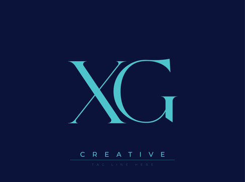 XG Creative Luxury Logo. This logo crafted for creative branding and luxury business identity. Ideal for boutique fashion labels, premium stationery, corporate mark, and marketing materials.