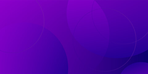 Obraz premium Minimal geometric background. Purple elements with fluid gradient. Dynamic shapes composition. Eps10 vector