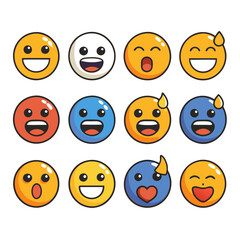 Fototapeta premium Social reaction emoji 