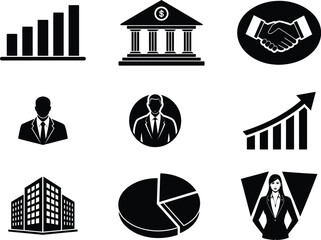 Premium Business & Finance Outline Vector Icon Set &ndash; Corporate, Marketing, Analytics, Startup, Office Line Icons Collection