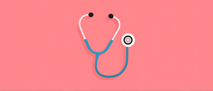 Estetosc&oacute;pio representando profiss&atilde;o m&eacute;dica, diagn&oacute;stico cl&iacute;nico e cuidado com pacientes em ambientes hospitalares e cl&iacute;nicos.