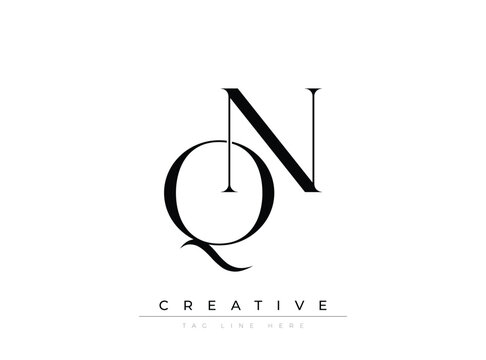 QN Creative Luxury Logo. This logo crafted for creative branding and luxury business identity. Ideal for boutique fashion labels, premium stationery, corporate mark, and marketing materials.