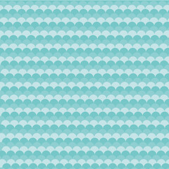 Soft teal scallop seamless pattern with layered fish scale shapes. Calm geometric background ideal for fabric, wallpaper, baby decor and modern branding. © MedReda