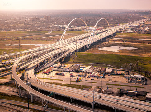 Dallas, Texas busy highways