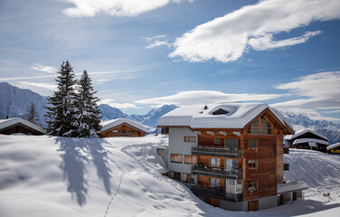 Ski resort, Bettmeralp, Switzerland