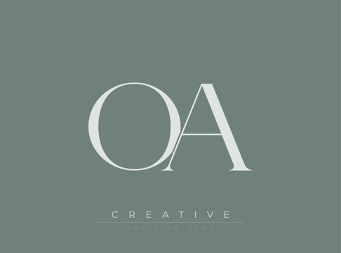 OA Creative Luxury Logo. This logo crafted for creative branding and luxury business identity. Ideal for boutique fashion labels, premium stationery, corporate mark, and marketing materials.