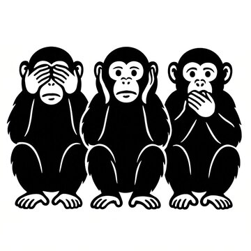 three wise monkeys
